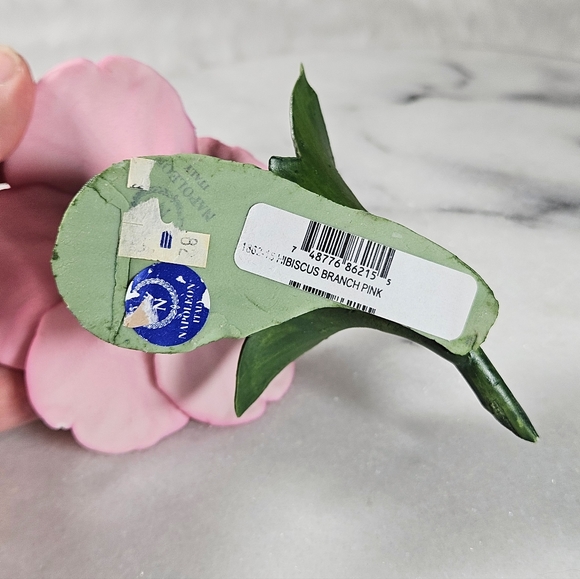 Vintage Napoleon Italian Capodimonte Hibiscus Porcelain Flower - Picture 4 of 8